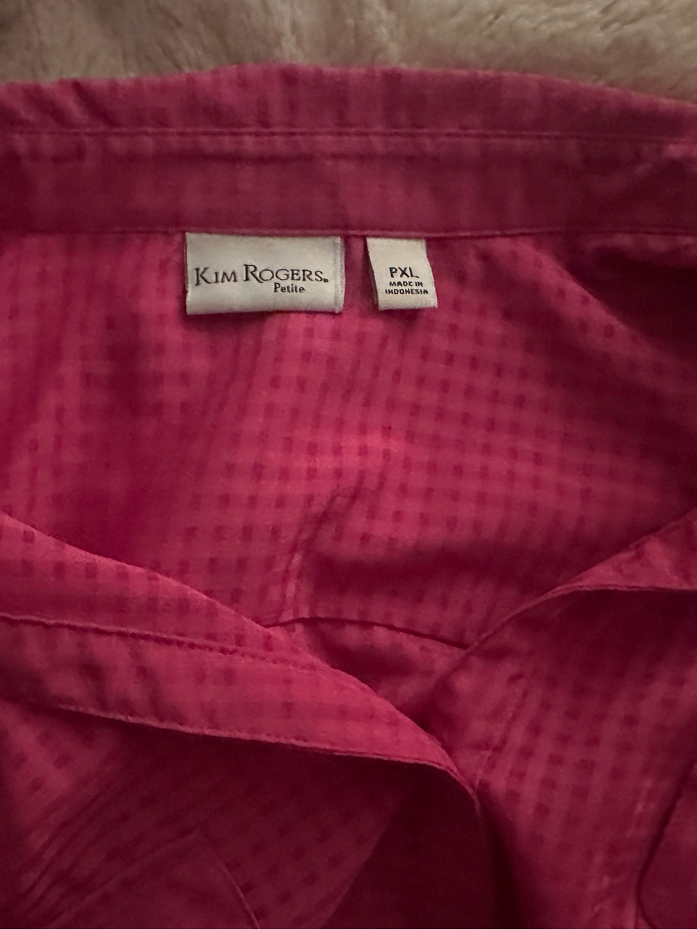Kim Rogers Pink Button Up